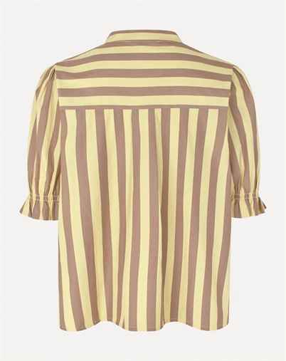 Stine Goya - Striped Smocked Gathered Top - Equestrian Sun 